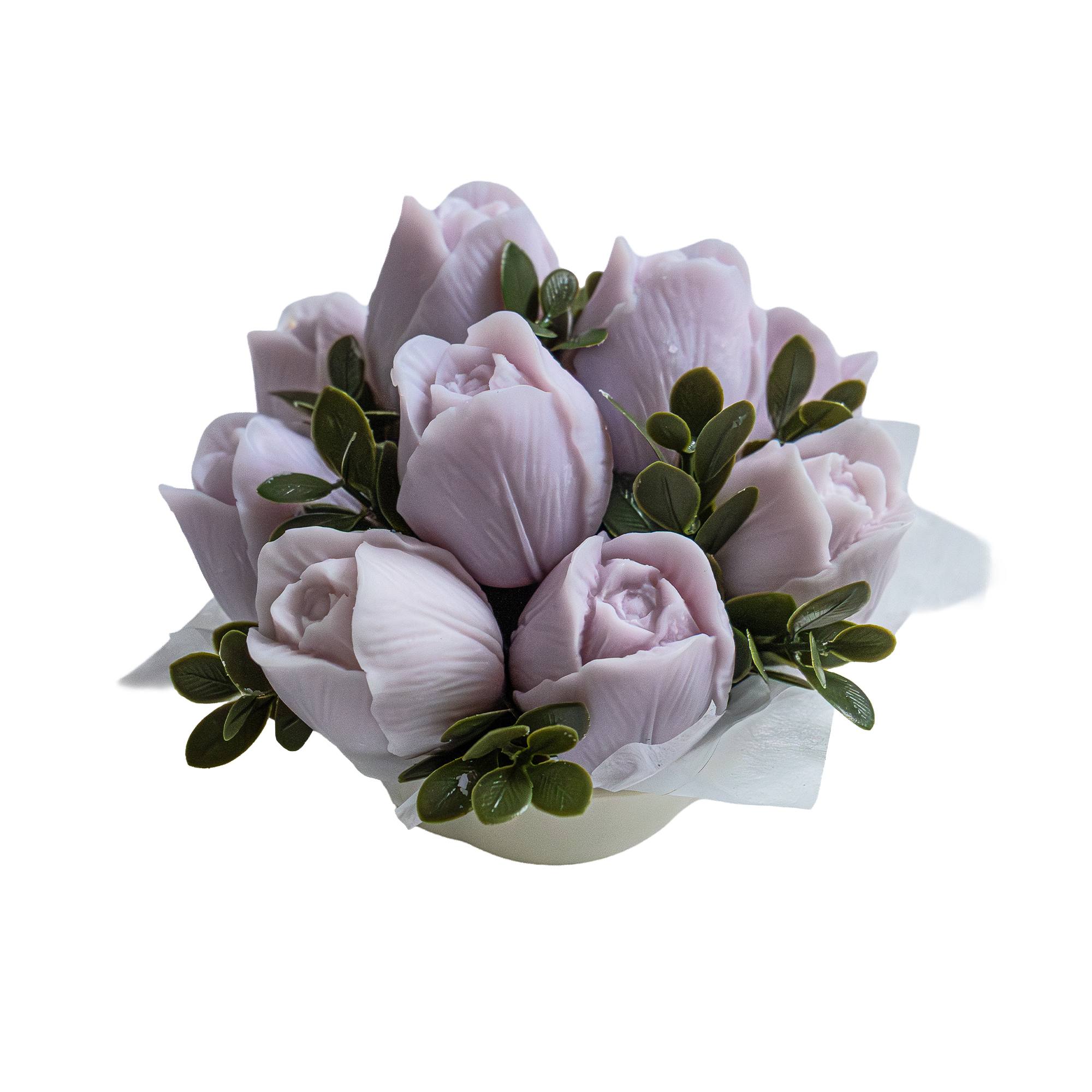 bougie bouquet tulipes parfumé