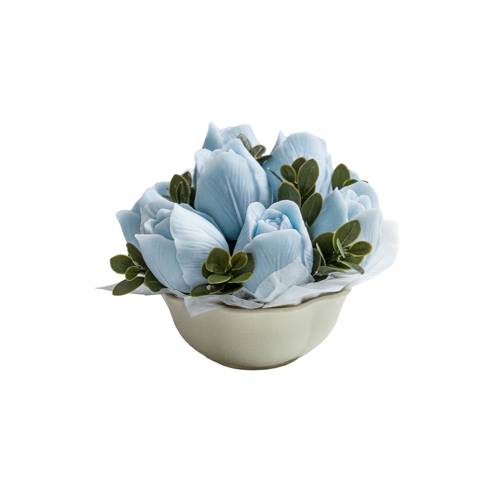 bougie bouquet tulipes parfumé