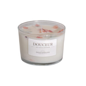 bougie fleurs séchées parfumée