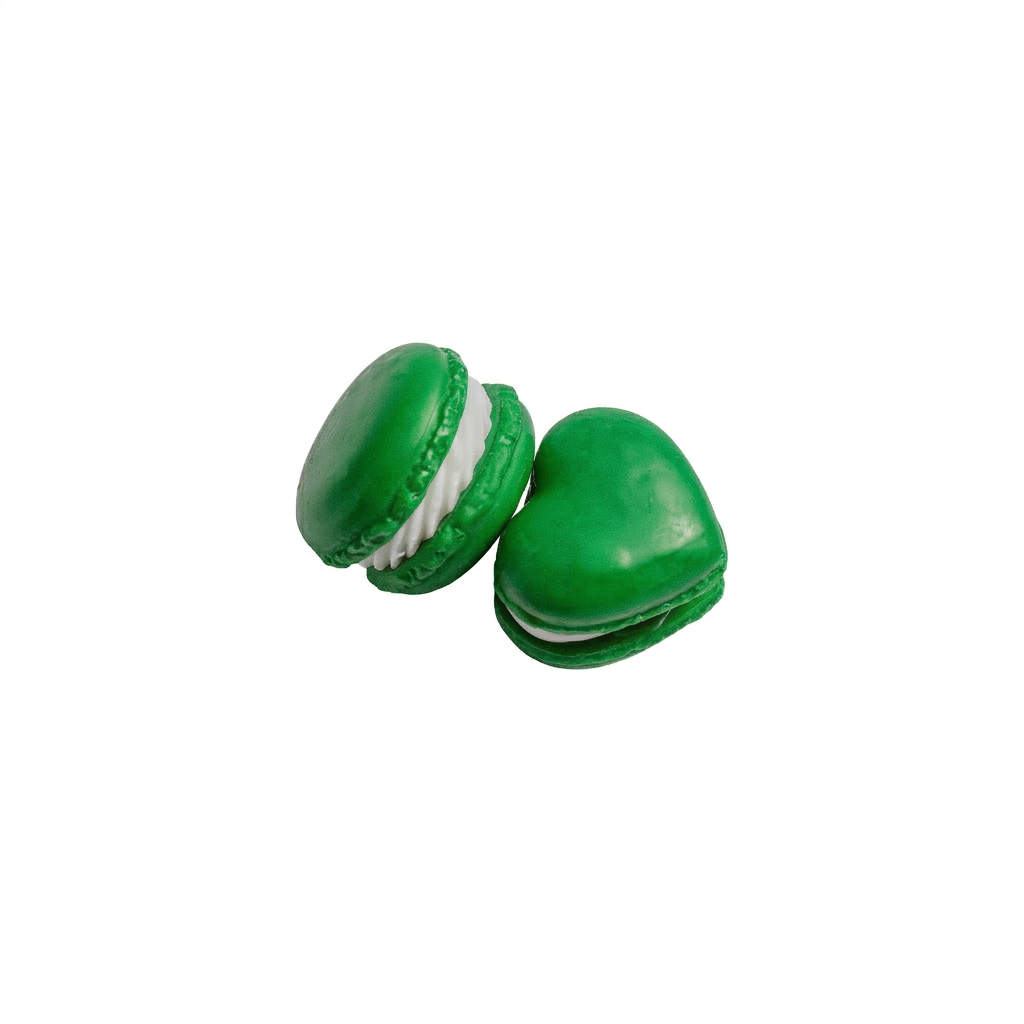 fondant macaron bougie