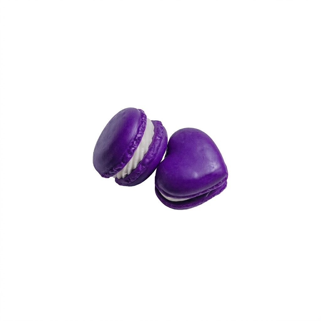 fondant macaron bougie