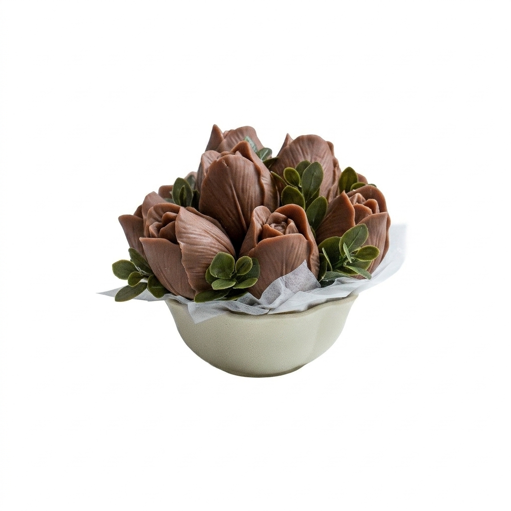 bougie bouquet tulipes parfumé
